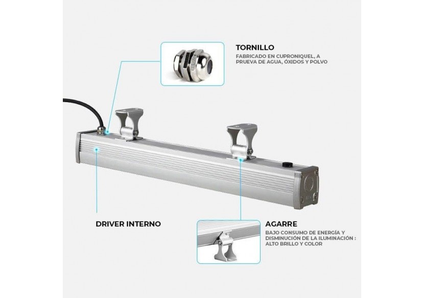 Rampe LED RGB+CCT 24W Contrôle RF/WiFi | Mi Light - RL3-24 - Barcelona LED Rampe LED RGB+CCT 24W Contrôle RF/WiFi | Mi Light - RL3-24 - Barcelona LED
