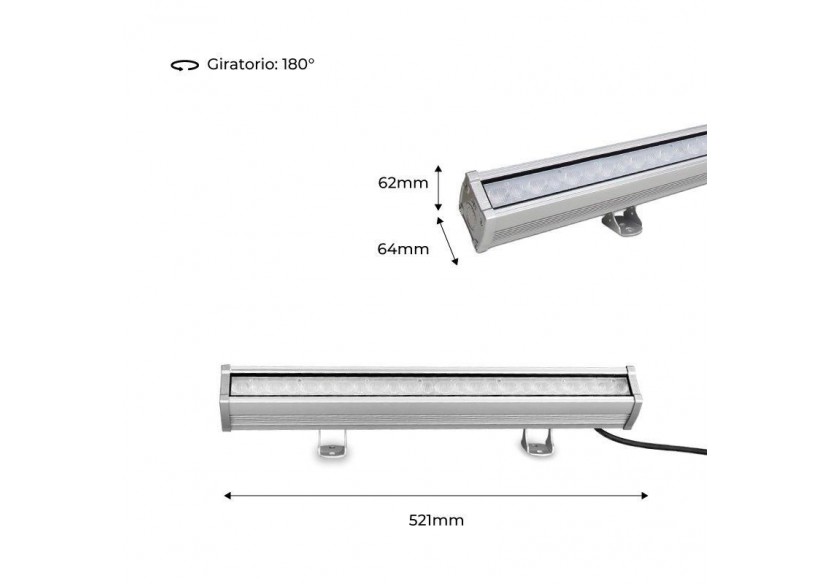 Rampe LED RGB+CCT 24W Contrôle RF/WiFi | Mi Light - RL3-24 - Barcelona LED Rampe LED RGB+CCT 24W Contrôle RF/WiFi | Mi Light - RL3-24 - Barcelona LED
