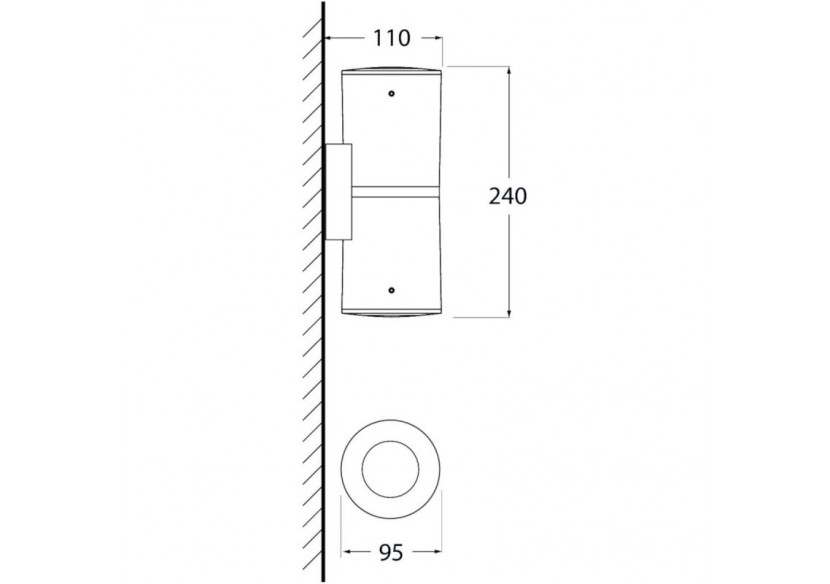Applique murale "FUMAGALLI Franca 90 2L" GU10CCT 7W IP55 - 3A7.003.000.AXU2K - Barcelona LED Applique murale "FUMAGALLI Franca 90 2L" GU10CCT 7W IP55 - 3A7.003.000.AXU2K - Barcelona LED