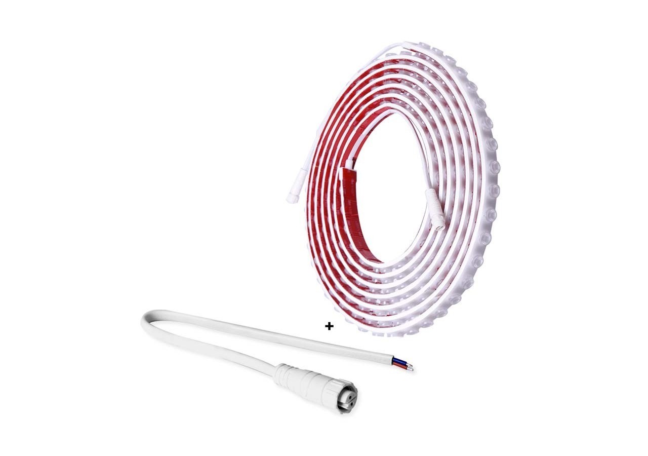 Lèche-mur LED flexible monochrome 24V DC-5m-2700K-IP67 - B1939-270 - Barcelona LED