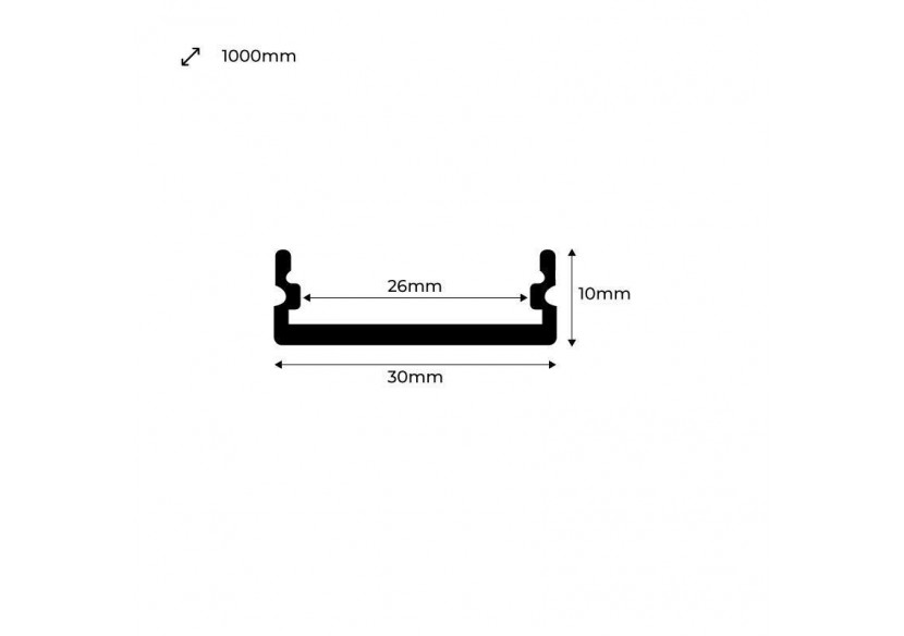 Profilé en aluminium type lèche-mur flexible - K1939-PERF - Barcelona LED Profilé en aluminium type lèche-mur flexible - K1939-PERF - Barcelona LED