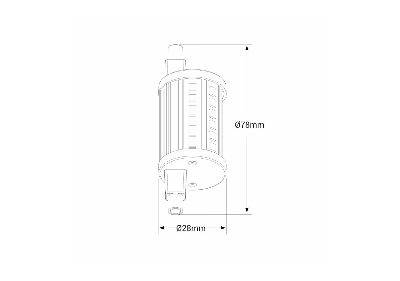 Ampoule LED R7S 78mm-Dimmable-1100lm-8,5W - BS1-R7S78-8,5W-D-BN - Barcelona LED