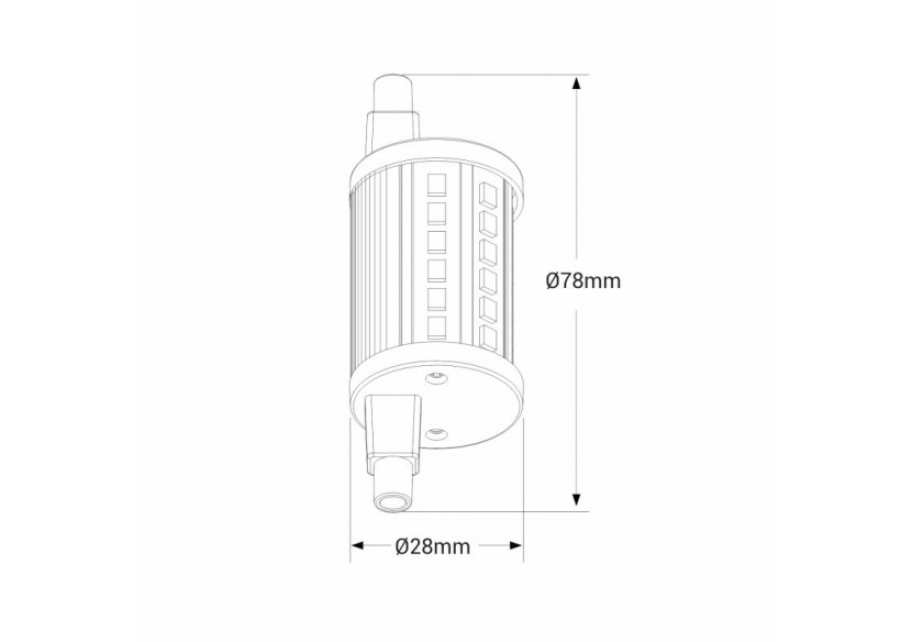Ampoule LED R7S 78mm-Dimmable-1100lm-8,5W - BS1-R7S78-8,5W-D-BN - Barcelona LED Ampoule LED R7S 78mm-Dimmable-1100lm-8,5W - BS1-R7S78-8,5W-D-BN - Barcelona LED