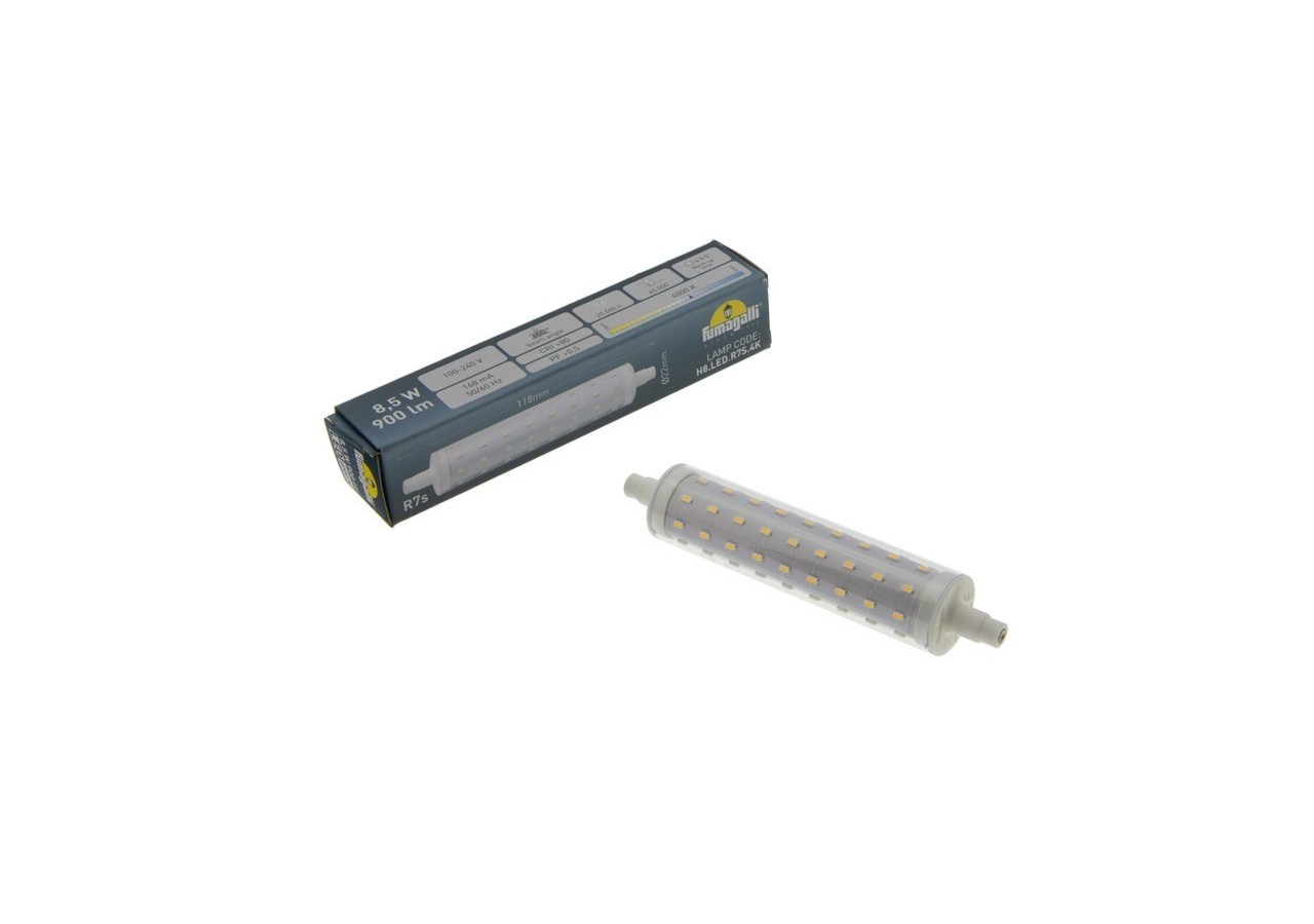 Ampoule LED R7S 118mm 8,5W Fumagalli - H8.LED.R7S.4K - Barcelona LED