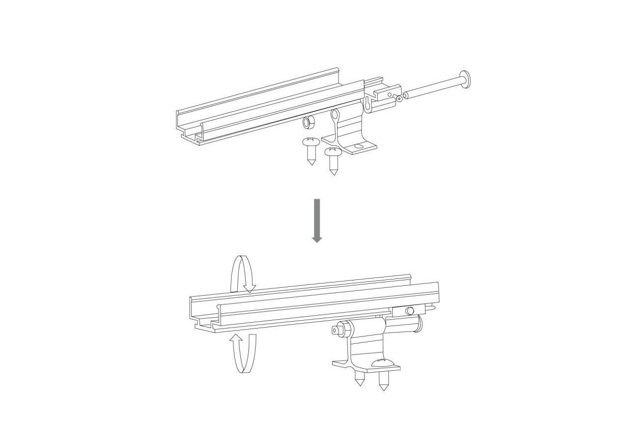 Profilé orientable en aluminium pour lèche-mur LED flexible-1 mètre - K1939-PERFBASC - Barcelona LED