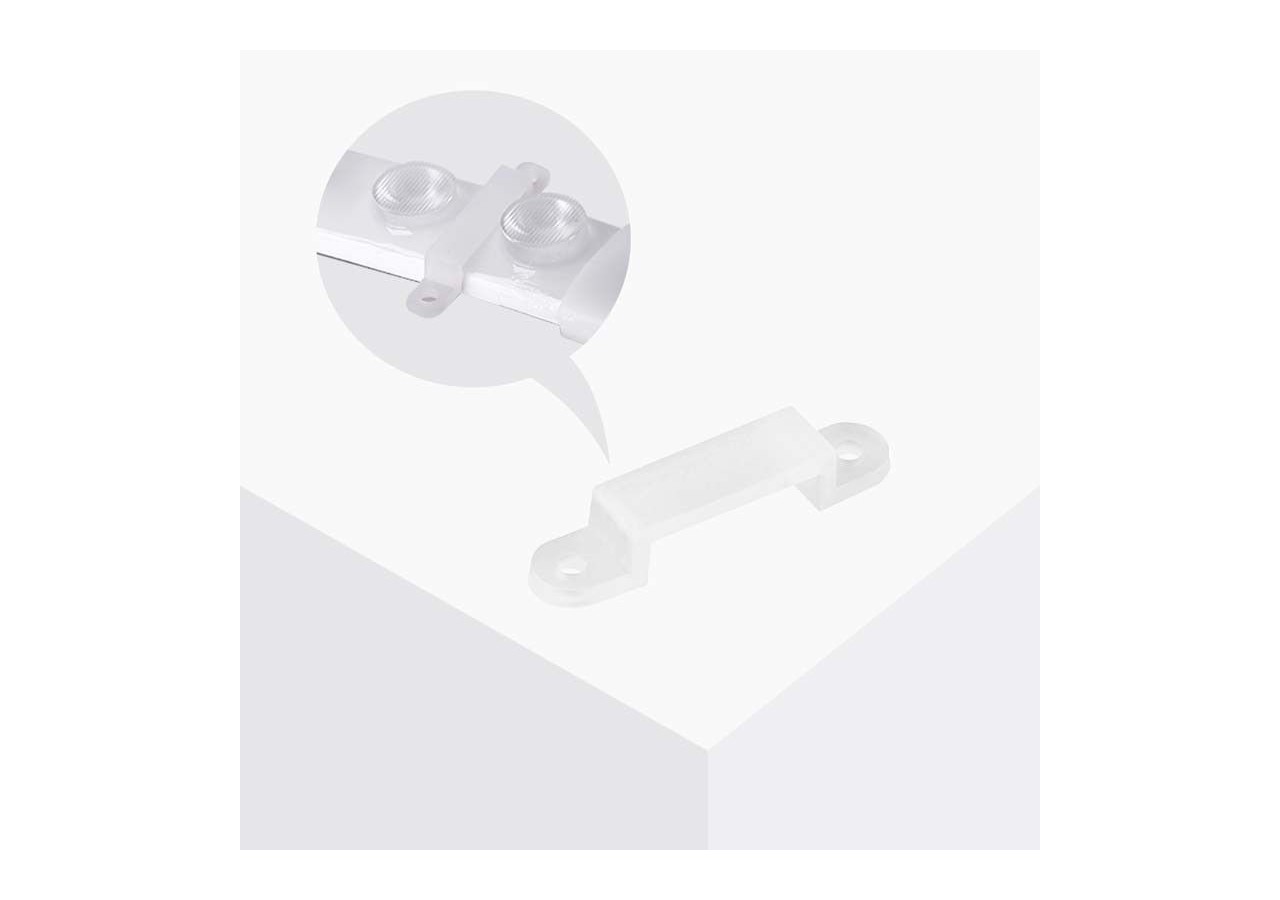 Clip en silicone pour Lèche-mur flexible - B1939-G - Barcelona LED