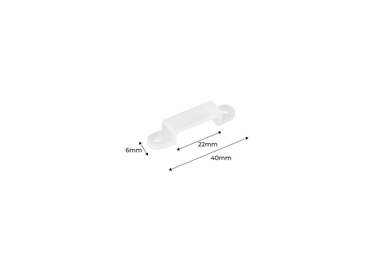 Clip en silicone pour Lèche-mur flexible - B1939-G - Barcelona LED