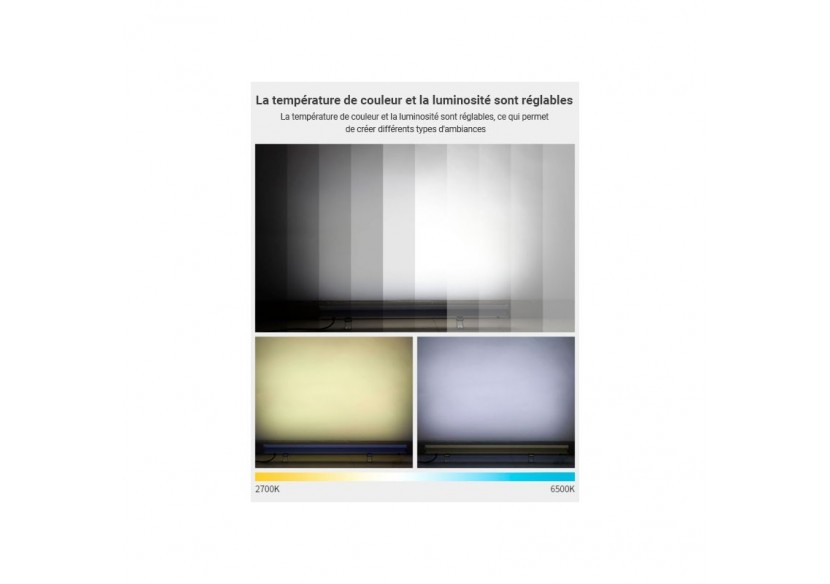 Rampe LED RGB + CCT 48W contrôle RF/WiFi | Mi Light - RL2-48 - Barcelona LED Rampe LED RGB + CCT 48W contrôle RF/WiFi | Mi Light - RL2-48 - Barcelona LED