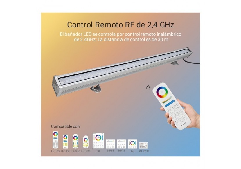 Rampe LED RGB + CCT 48W contrôle RF/WiFi | Mi Light - RL2-48 - Barcelona LED Rampe LED RGB + CCT 48W contrôle RF/WiFi | Mi Light - RL2-48 - Barcelona LED