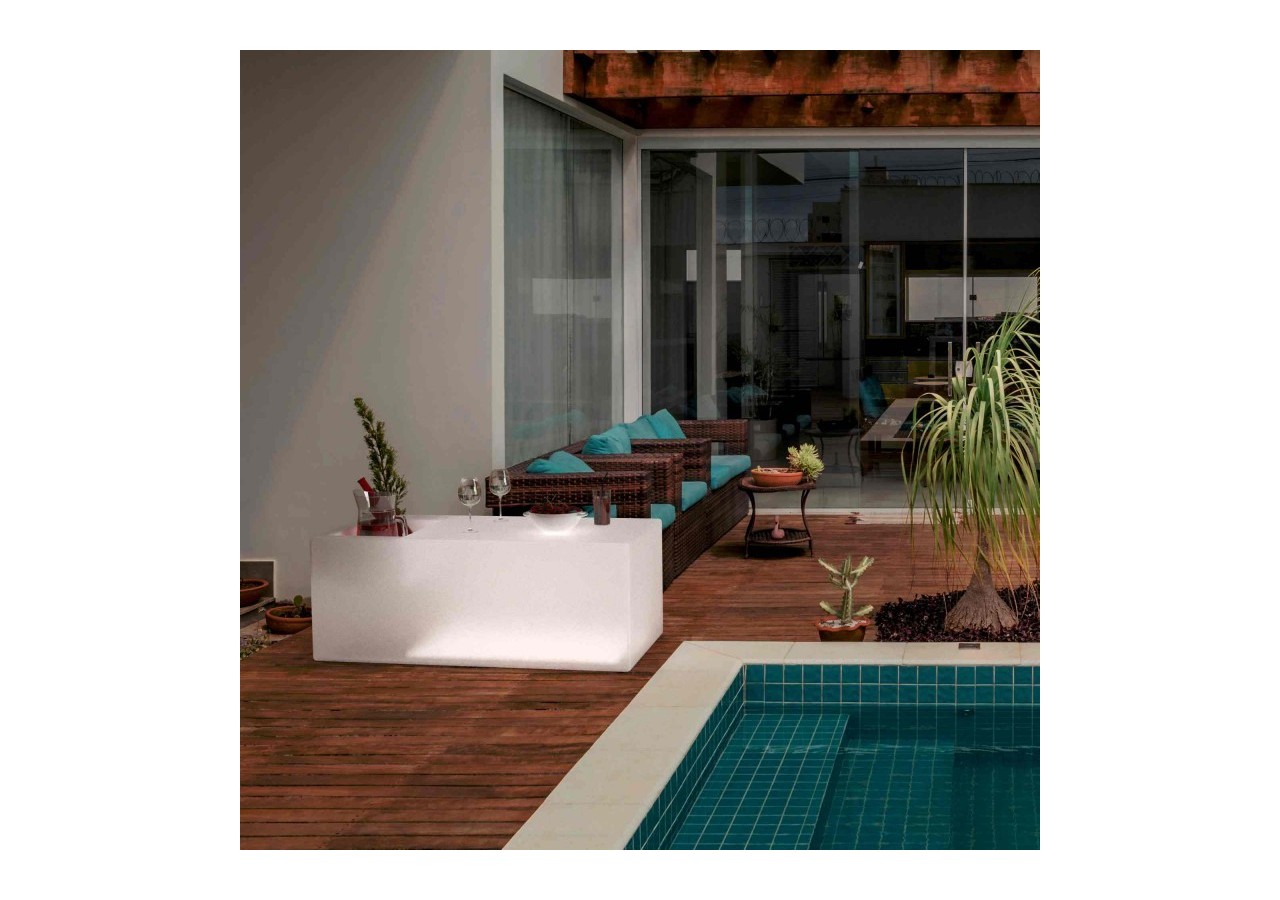 Table lumineuse LED RGBW rechargeable avec refroidisseur-24W-IP67 - MU5007 - Barcelona LED