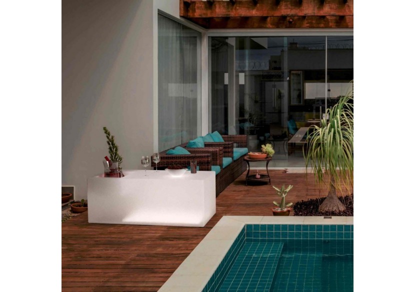 Table lumineuse LED RGBW rechargeable avec refroidisseur-24W-IP67 - MU5007 - Barcelona LED