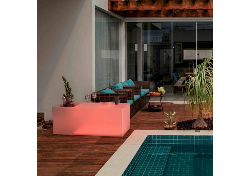 Table lumineuse LED RGBW rechargeable avec refroidisseur-24W-IP67 - MU5007 - Barcelona LED