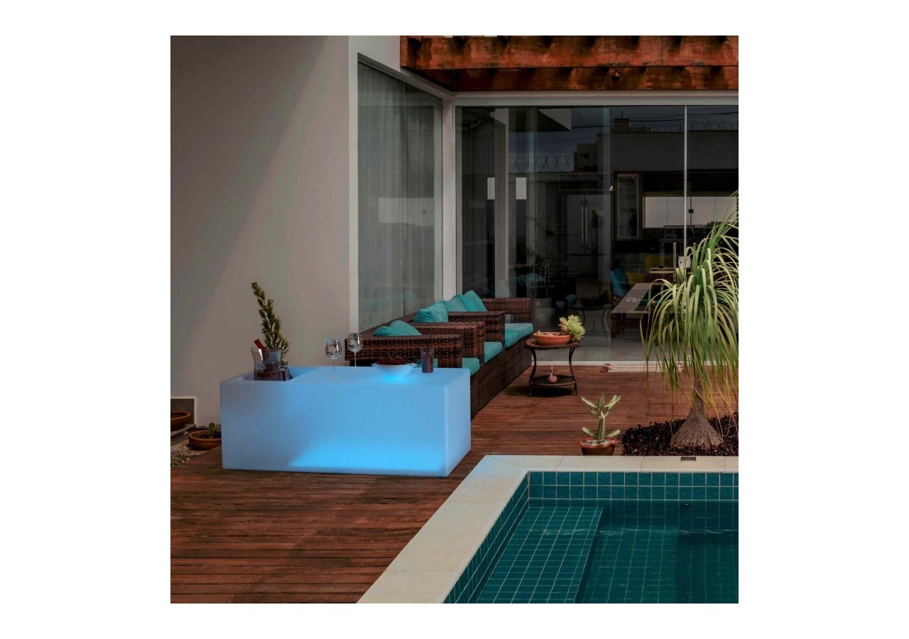 Table lumineuse LED RGBW rechargeable avec refroidisseur-24W-IP67 - MU5007 - Barcelona LED