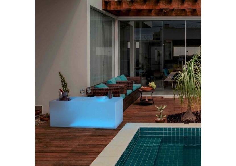 Table lumineuse LED RGBW rechargeable avec refroidisseur-24W-IP67 - MU5007 - Barcelona LED