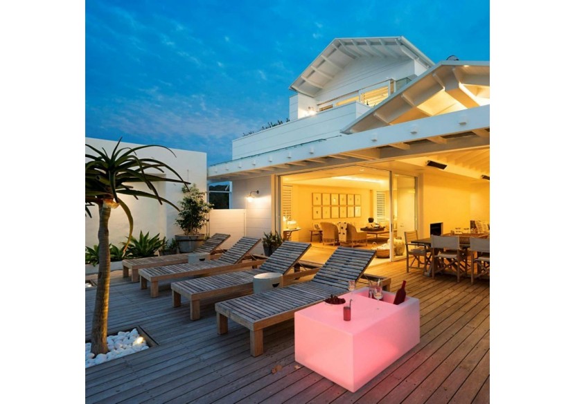 Table lumineuse LED RGBW rechargeable avec refroidisseur-24W-IP67 - MU5007 - Barcelona LED