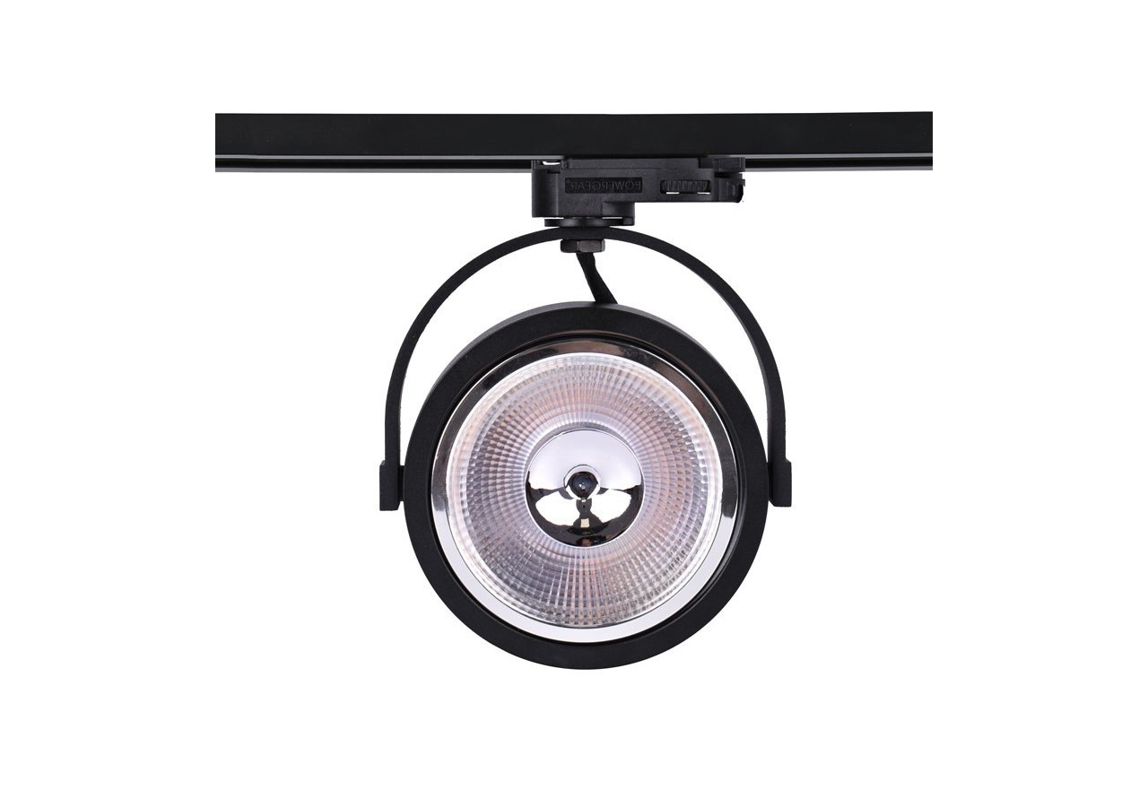 Support spot sur rail triphasé ampoule AR111 GU10 - B00581-N - Barcelona LED