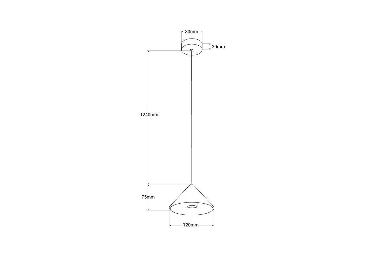 Suspension design "Cima"-6W-Driver Eaglerise-Blanc chaud - L3041-N - Barcelona LED