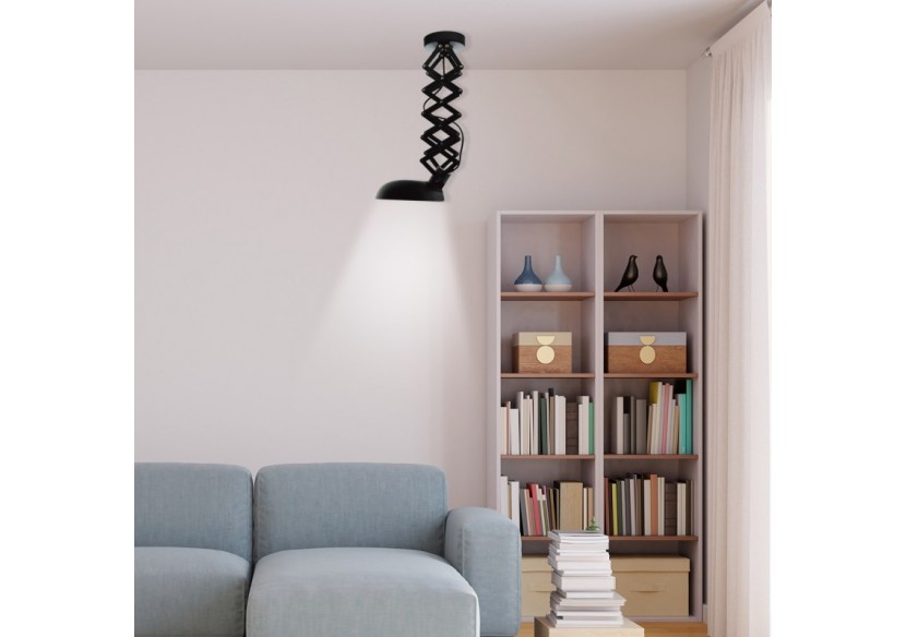 Plafonnier vintage industriel avec bras ciseaux "Sherlock" - L3034-N - Barcelona LED