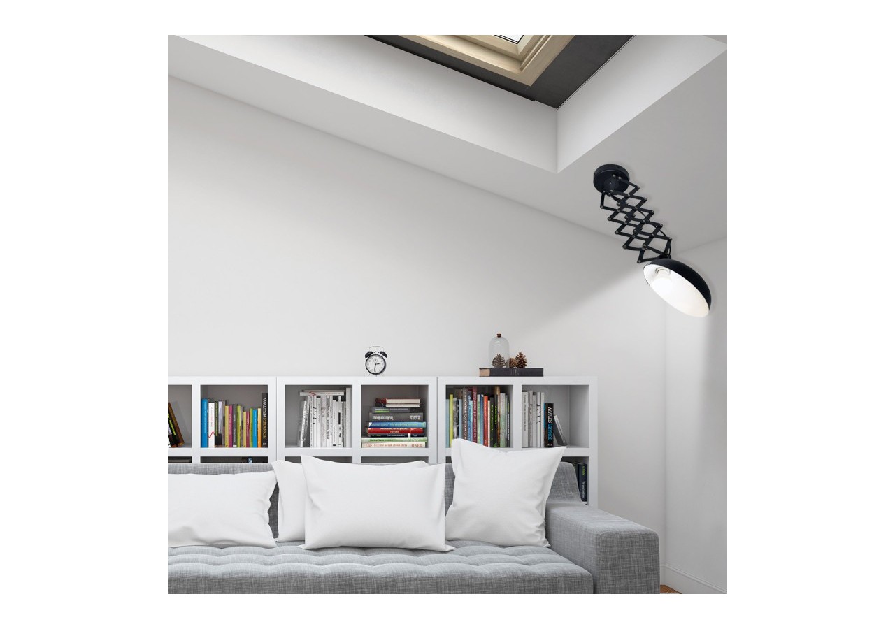 Plafonnier vintage industriel avec bras ciseaux "Sherlock" - L3034-N - Barcelona LED