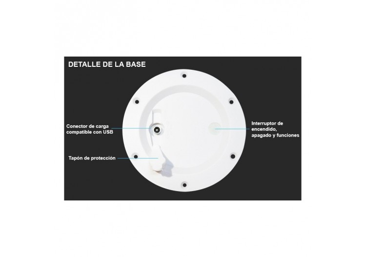 Boule lumineuse LED RGBW 12cm rechargeable extérieur - MU2001 - Barcelona LED 2