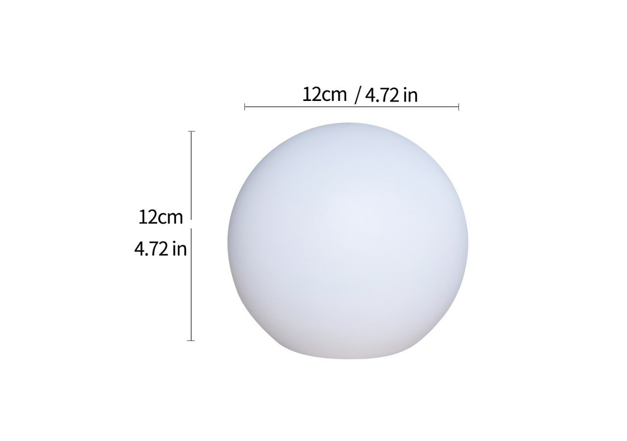 Boule lumineuse LED RGBW 12cm rechargeable extérieur - MU2001 - Barcelona LED
