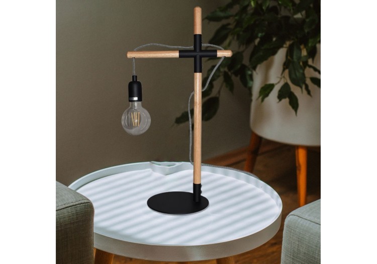 Lampe de table en bois naturel "NATURAL WOOD" - LM120-N - Barcelona LED 2