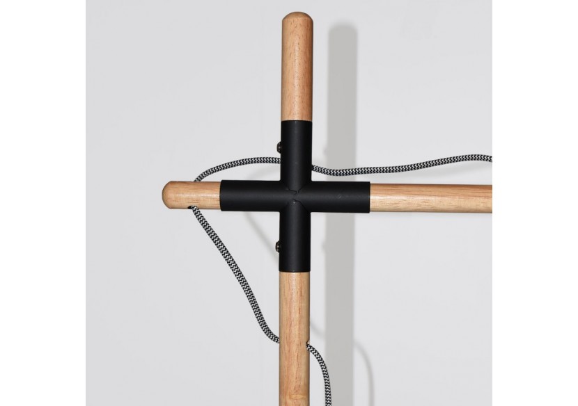 Lampe de table en bois naturel "NATURAL WOOD" - LM120-N - Barcelona LED