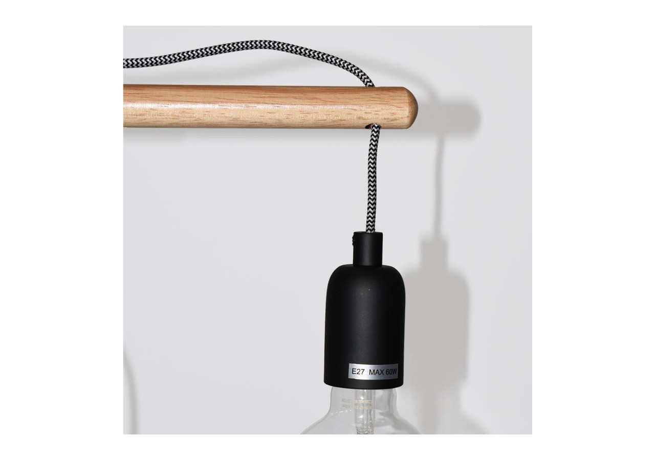 Lampe de table en bois naturel "NATURAL WOOD" - LM120-N - Barcelona LED