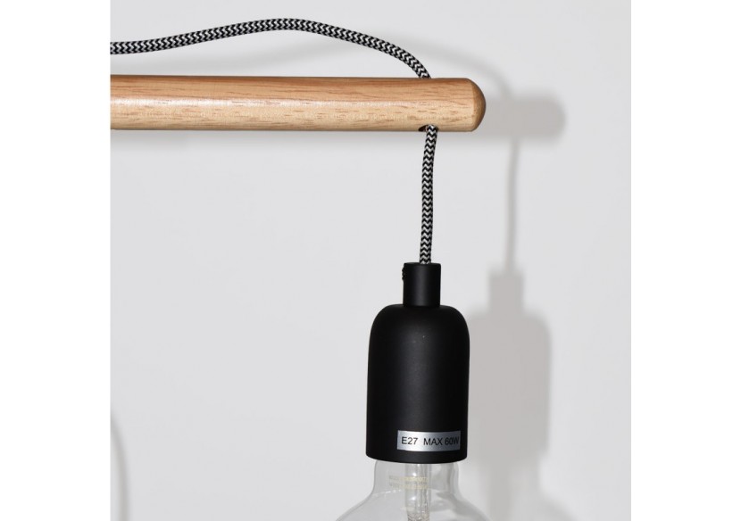 Lampe de table en bois naturel "NATURAL WOOD" - LM120-N - Barcelona LED