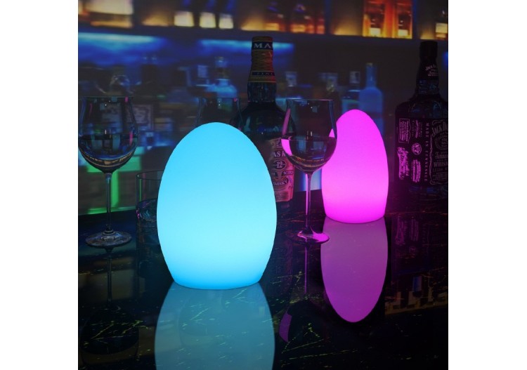 Lampe de table d'extérieur RGBW 1,5W-Rechargeable-Résine blanche-IP65 - MU2004 - Barcelona LED 2