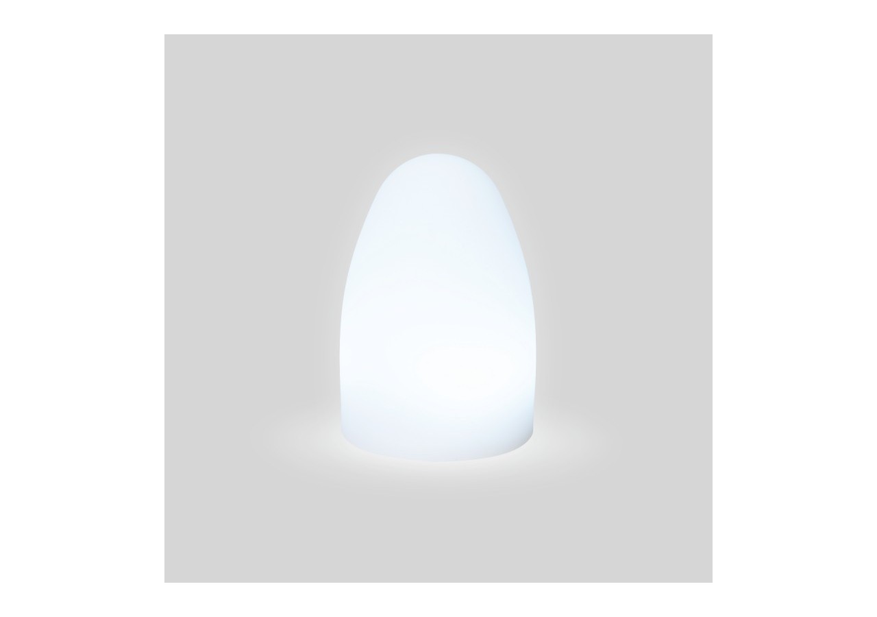 Lampe de table d'extérieur RGBW 1,5W-Rechargeable-Résine blanche-IP65 - MU2004 - Barcelona LED