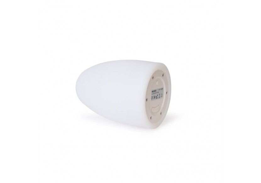 Lampe de table d'extérieur RGBW 1,5W-Rechargeable-Résine blanche-IP65 - MU2004 - Barcelona LED