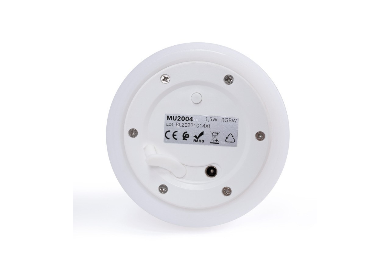 Lampe de table d'extérieur RGBW 1,5W-Rechargeable-Résine blanche-IP65 - MU2004 - Barcelona LED