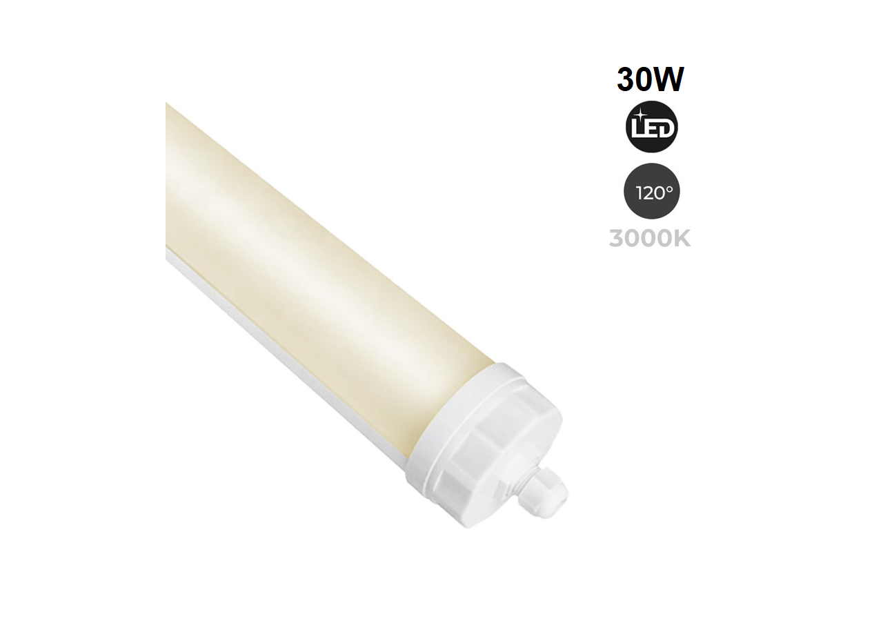 Réglette LED étanche tubulaire 30W IP68 120cm pour fermes - B8490-120BC - Barcelona LED
