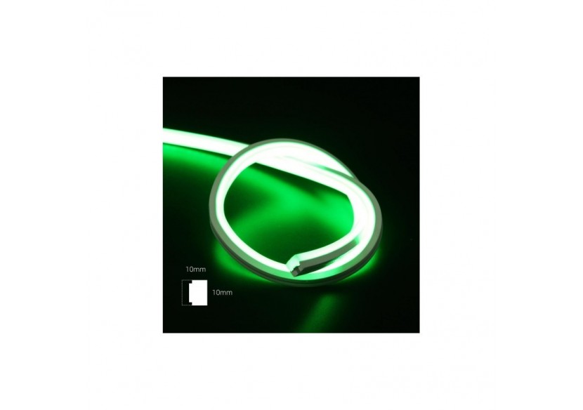 Néon LED flexible 24V DC-10X10mm-5m-IP67-14W/m-À courbure verticale - B3370-VE - Barcelona LED