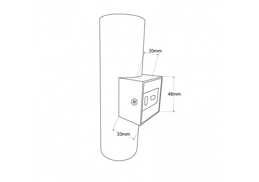 Applique murale "Up and down" GU10 50Wx2 - LN1552-B - Barcelona LED