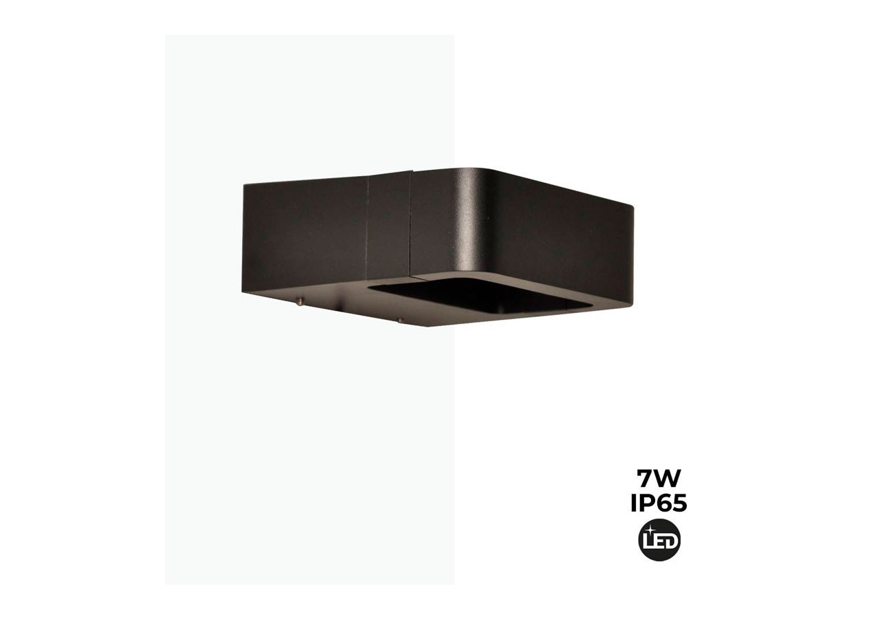 Applique LED murale "Kurrt" 7W IP65 - LN1513-N-BC - Barcelona LED