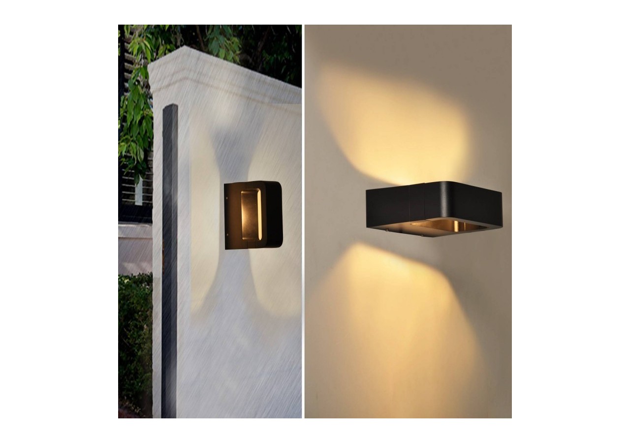 Applique LED murale "Kurrt" 7W IP65 - LN1513-N-BC - Barcelona LED