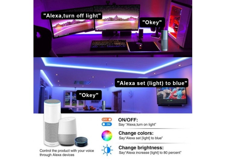 Contrôleur LED WiFi RGBW 9/24V 5 canaux 15A SMARTHOME - B1644-3-RGBW - Barcelona LED 2