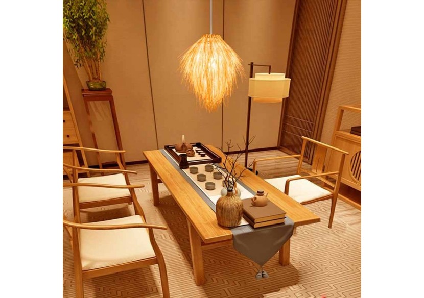 Suspension en Osier "Tina" E27 - LM151 - Barcelona LED