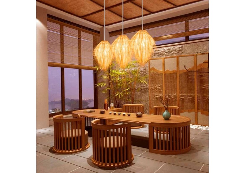 Suspension en Osier "Tina" E27 - LM151 - Barcelona LED