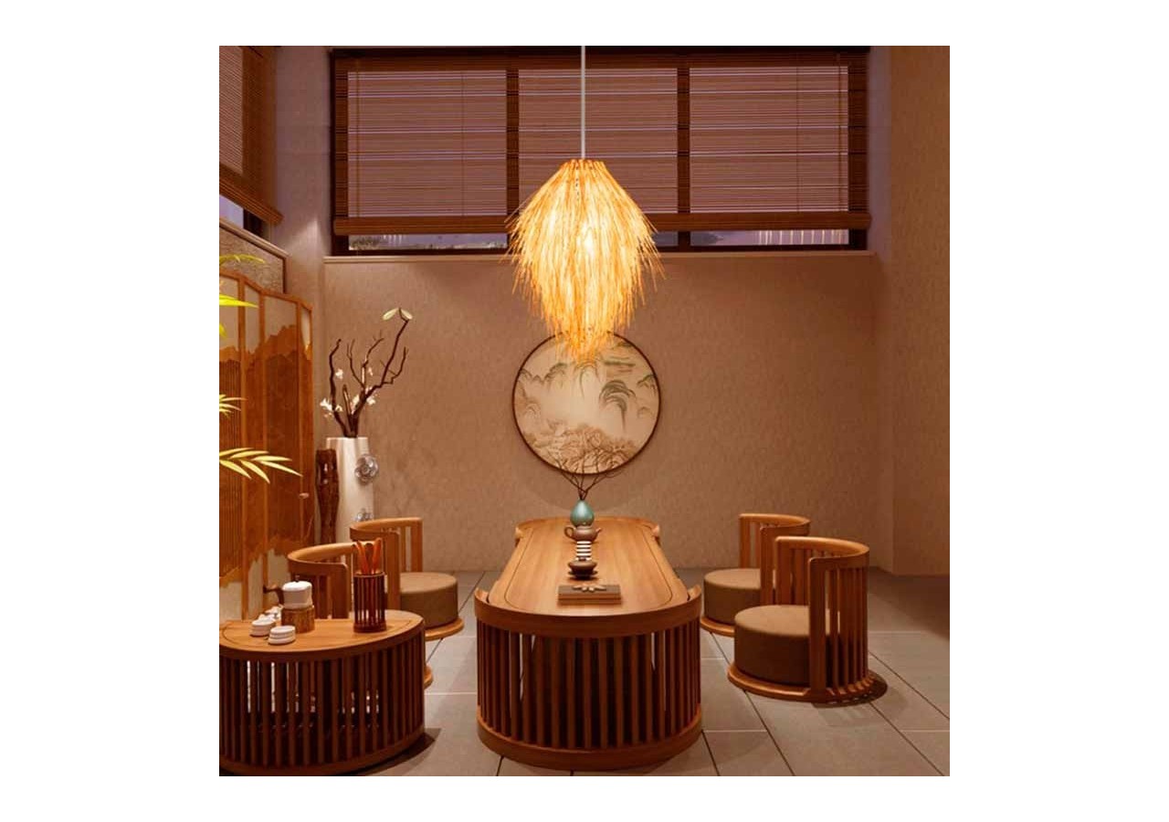 Suspension en Osier "Tina" E27 - LM151 - Barcelona LED