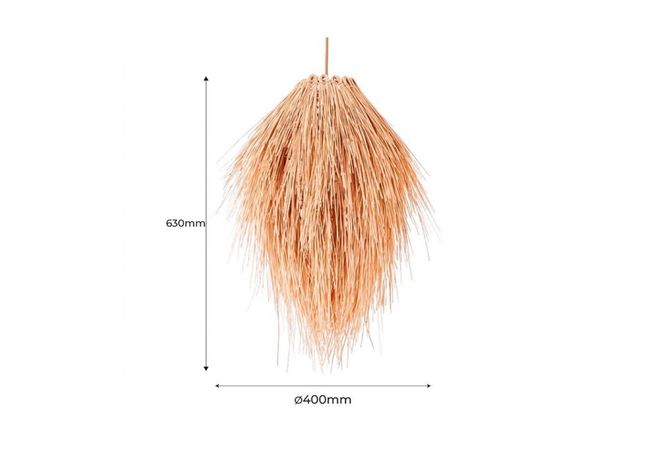 Suspension en Osier "Tina" E27 - LM151 - Barcelona LED