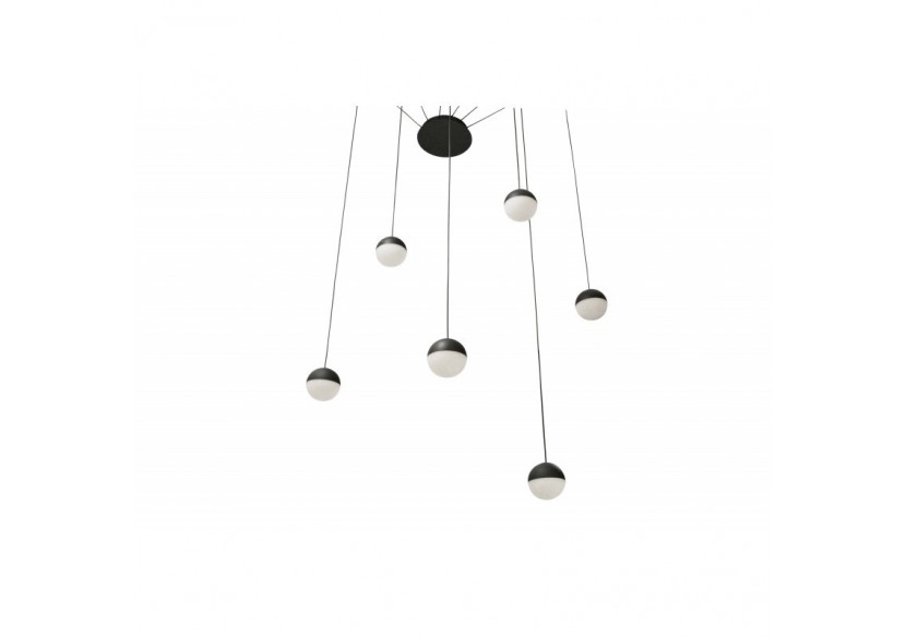 Suspension LED design Orbit 6x8W (48W) - LN4028-N - Barcelona LED