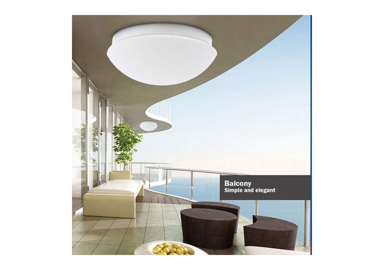 Plafonnier avec capteur de mouvement pour ampoule E27 - B1728-RS - Barcelona LED