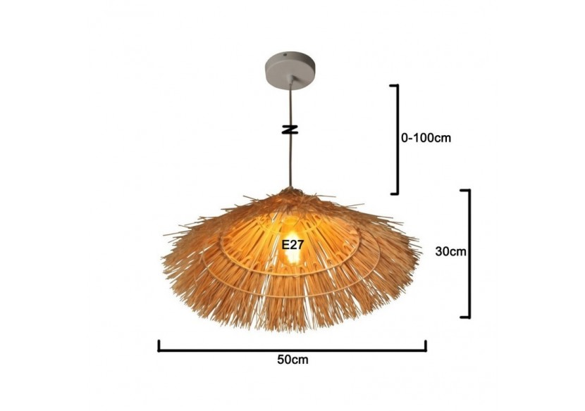 Suspension en osier "Hanoi" - LM152 - Barcelona LED