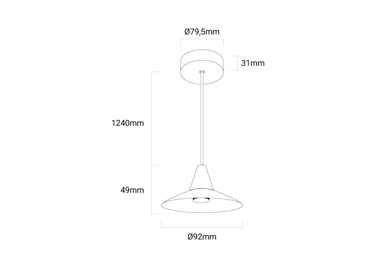Suspension LED "COALUM 2" 7W - L3047-B - Barcelona LED