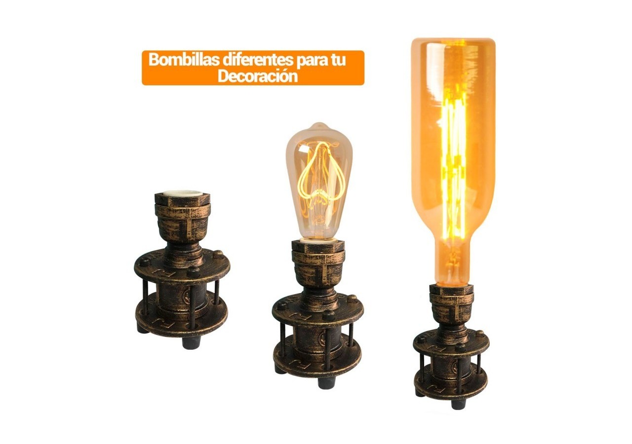 Lampe de table "Bronce" E27 - LV416 - Barcelona LED