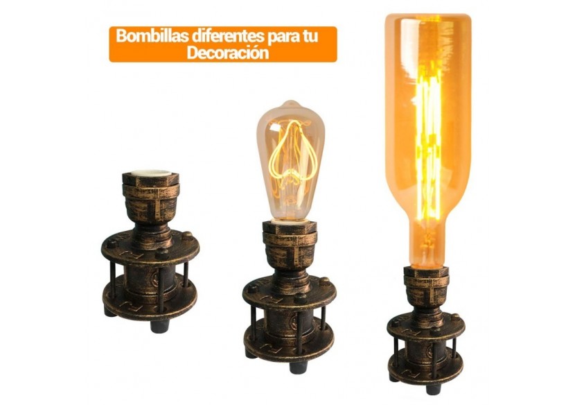 Lampe de table "Bronce" E27 - LV416 - Barcelona LED