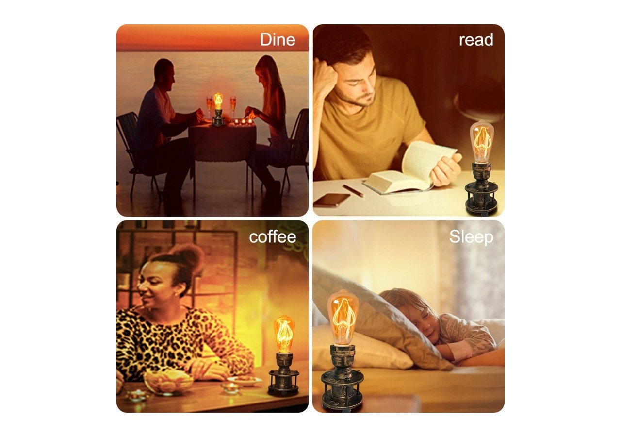 Lampe de table "Bronce" E27 - LV416 - Barcelona LED